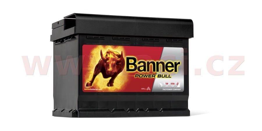 Obrázek produktu 62Ah baterie, 550A, pravá BANNER Power Bull 241x175x190 P6219