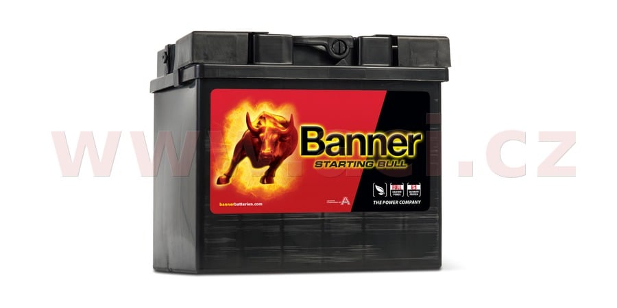 Obrázek produktu 30Ah baterie, 300A, levá BANNER Starting Bull 187x128x165 53034