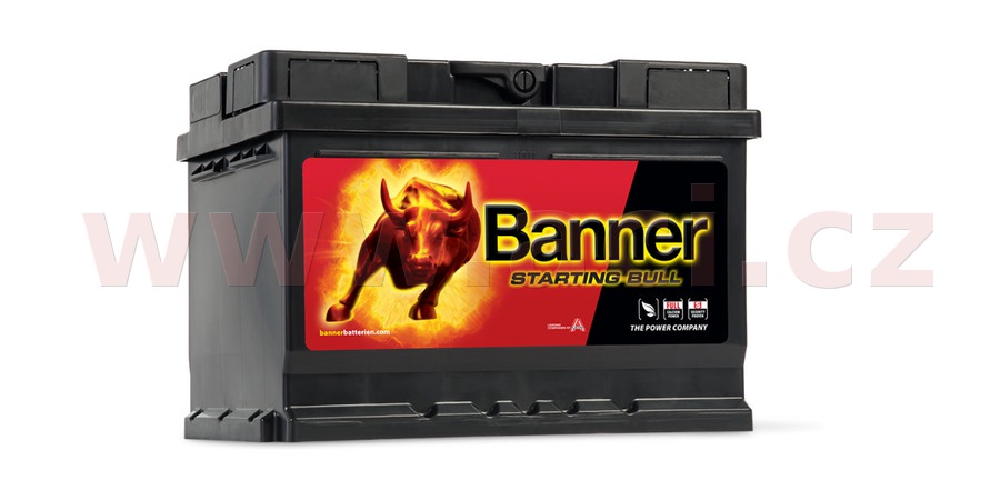 Obrázek produktu 55Ah baterie, 450A, pravá BANNER Starting Bull 241x175x175 55519