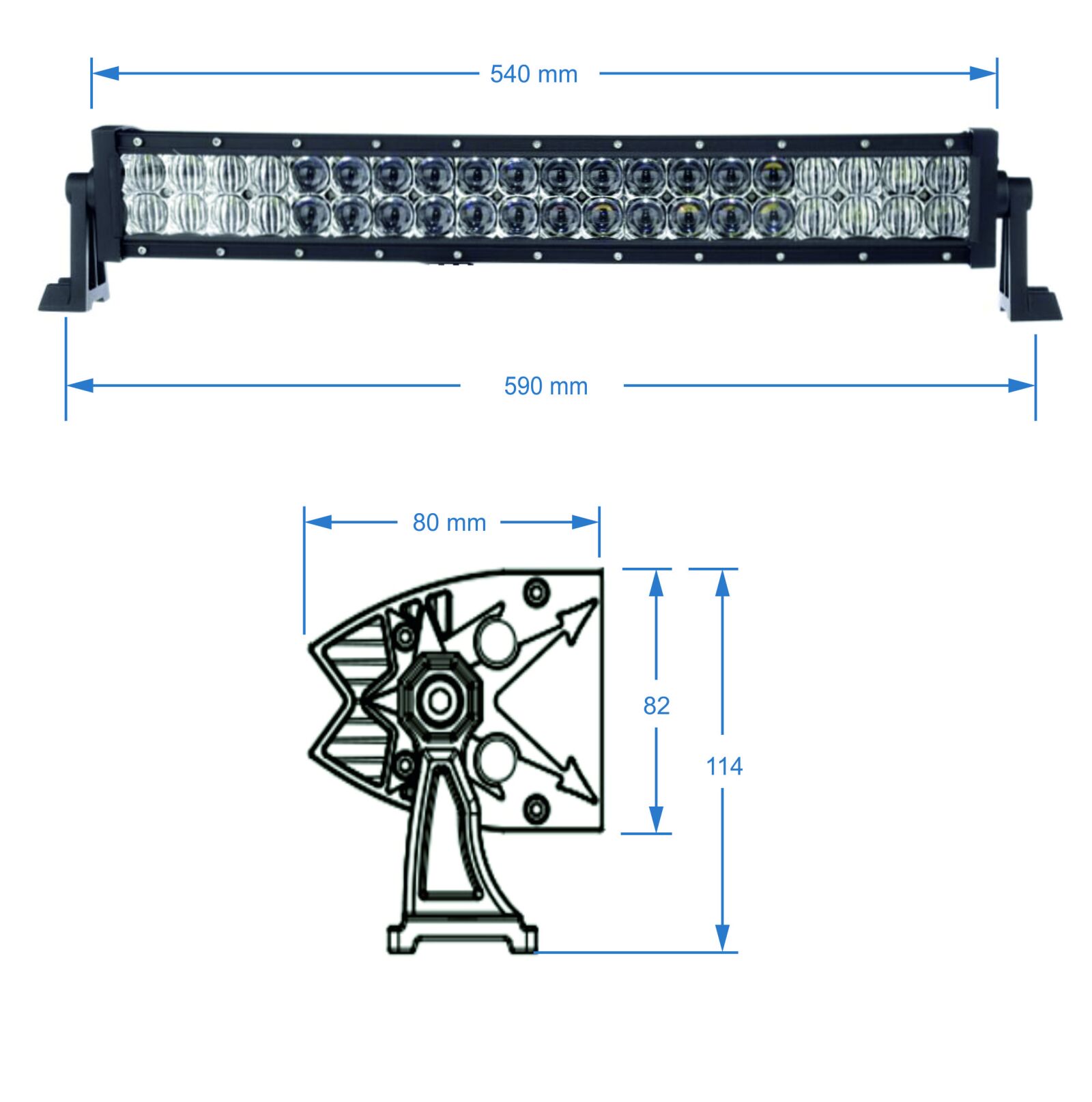 SHARK LED Light Bar , ETI LED, 11,50W