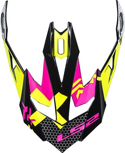 Obrázek produktu LS2 PEAK MX470 TRIPLEX BLACK PINK YELLOW 800470PK27