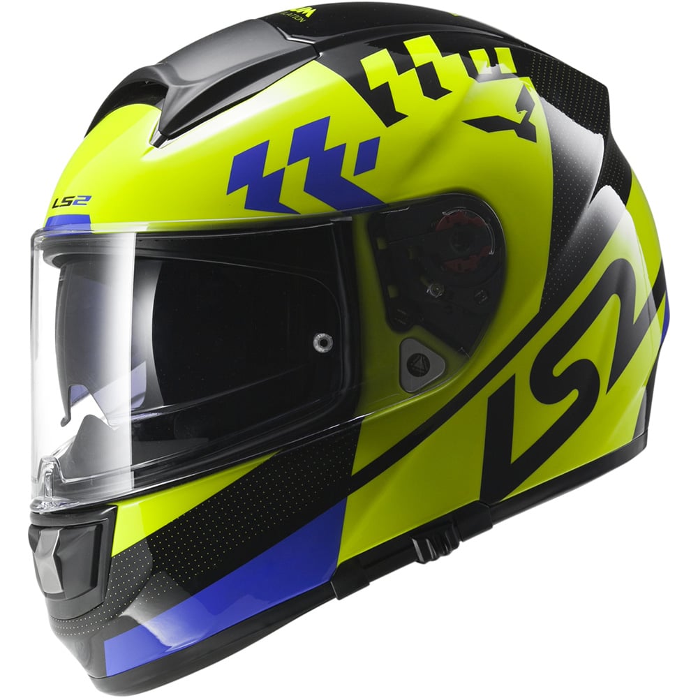 Obrázek produktu LS2 FF397 VECTOR PODIUM Hi-Vis Yellow Black FOG FIGHTER (PINLOCK) XL 103972136XL