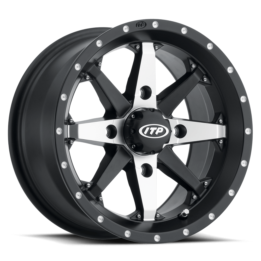 Obrázek produktu ITP Cyclone Wheel 14x7 4x156 5+2 Black/Machined 1422306727B