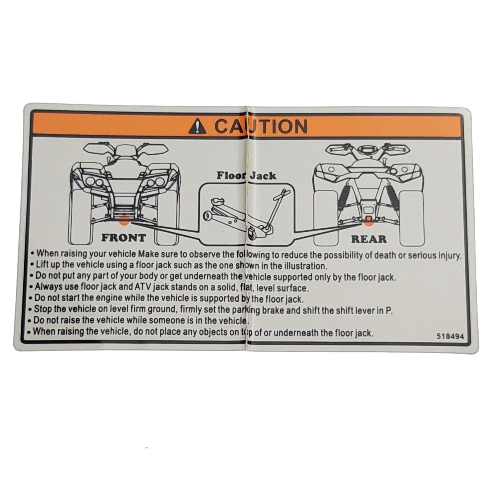 Obrázek produktu LABEL, JACKING POINT 518494