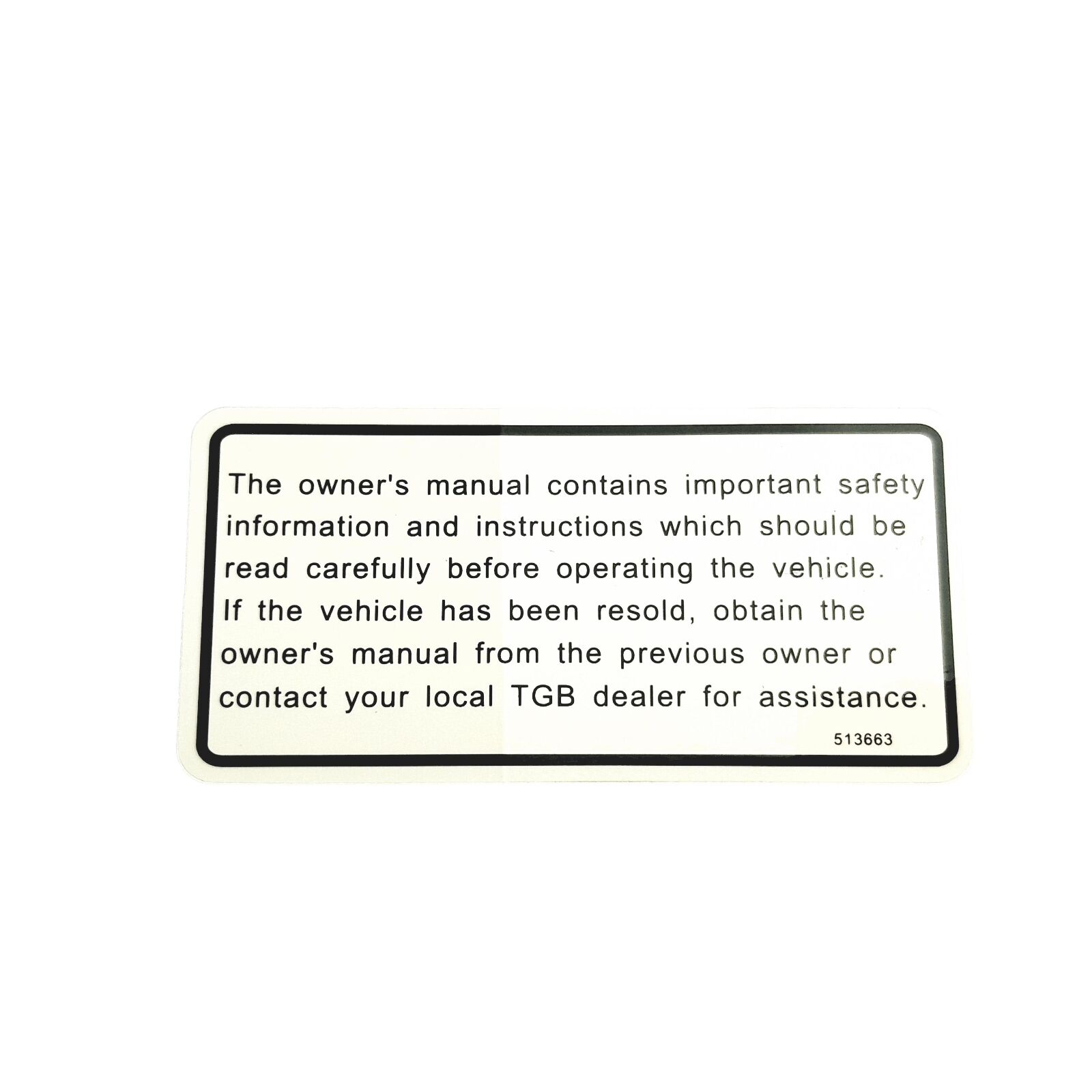 Obrázek produktu LABEL, INFORMATION. 513663