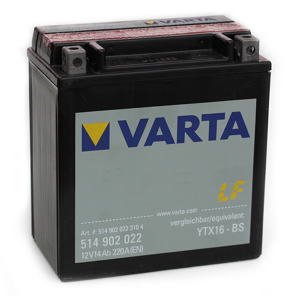 Obrázek produktu Varta 12V/14Ah moto (YTX16-4/YTX16-BS) (V5149020223104) V5149020223104