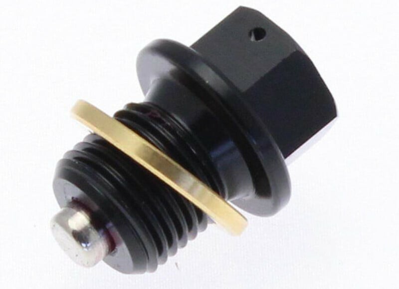 Obrázek produktu Magnetická vypouštěcí zátka oleje TECNIUM - hliníková černá M10x1,5x14 L35-646B