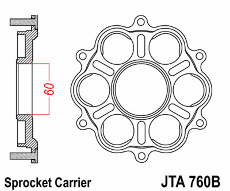 Obrázek produktu NOSIČ ŘETĚZOVÉHO KOLA DUC JTA760B