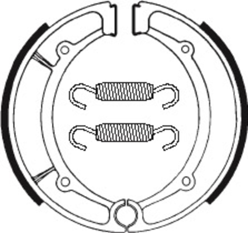 Obrázek produktu Organické brzdové čelisti TECNIUM Scooter/Street/ATV - BA066 BA066