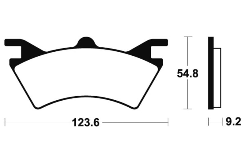 Obrázek produktu TECNIUM Racing MX/ATV Brzdové destičky ze slinutého kovu - MOR257 MOR257