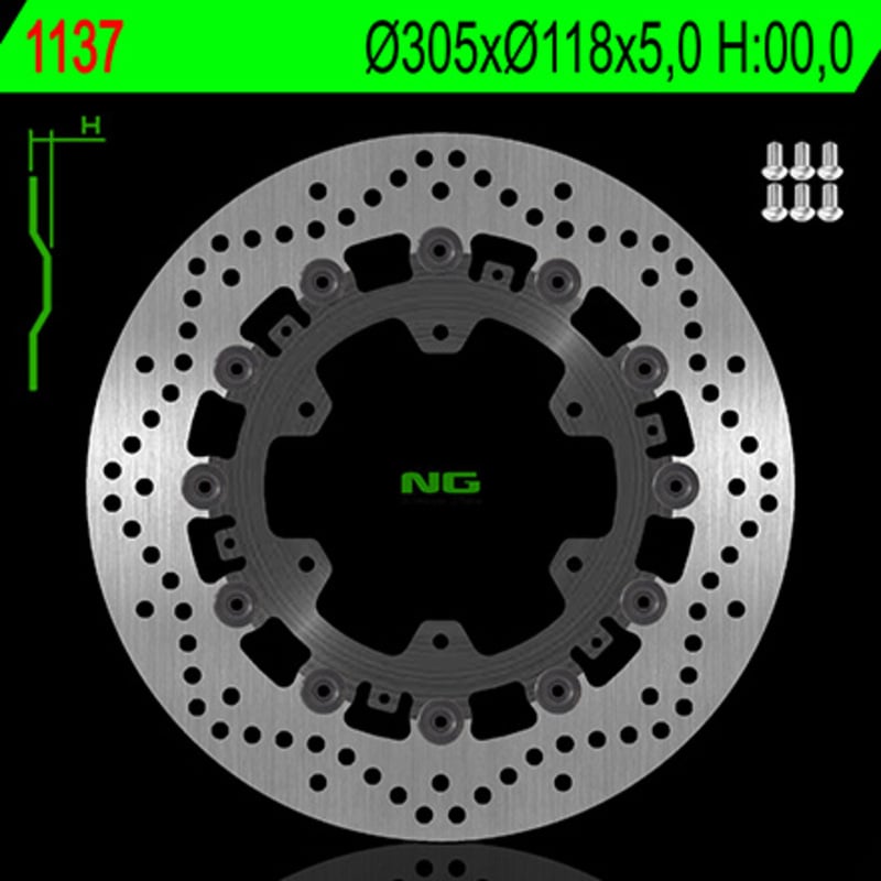 Obrázek produktu NG BRAKES Plovoucí brzdový kotouč - 1137 1137