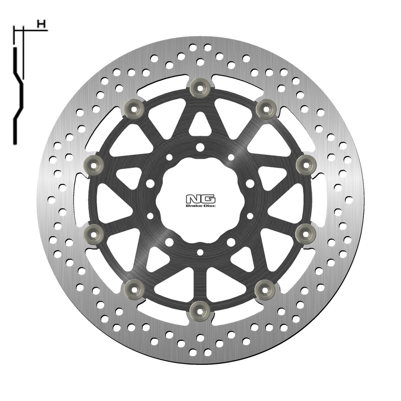 Obrázek produktu NG BRAKES Plovoucí brzdový kotouč - 1633G 1633G