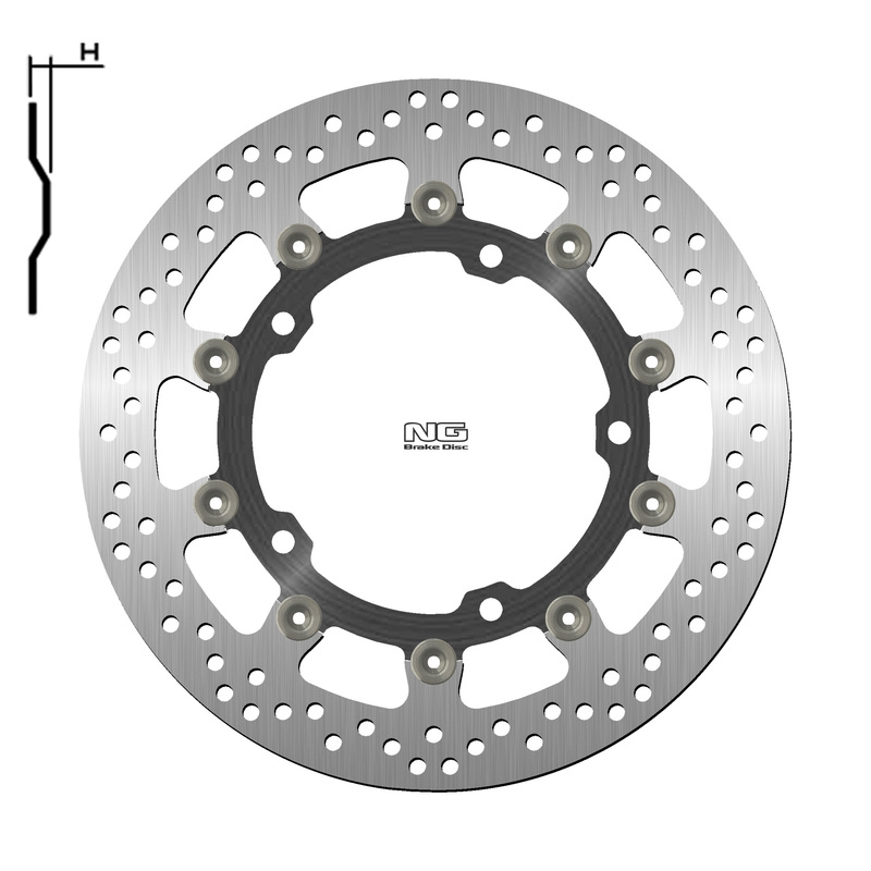 Obrázek produktu NG BRAKES Plovoucí brzdový kotouč - 1708G 1708G