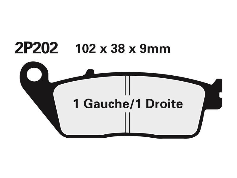 Obrázek produktu Polometalické brzdové destičky NISSIN Off-Road - 2P-202GS 2P-202GS