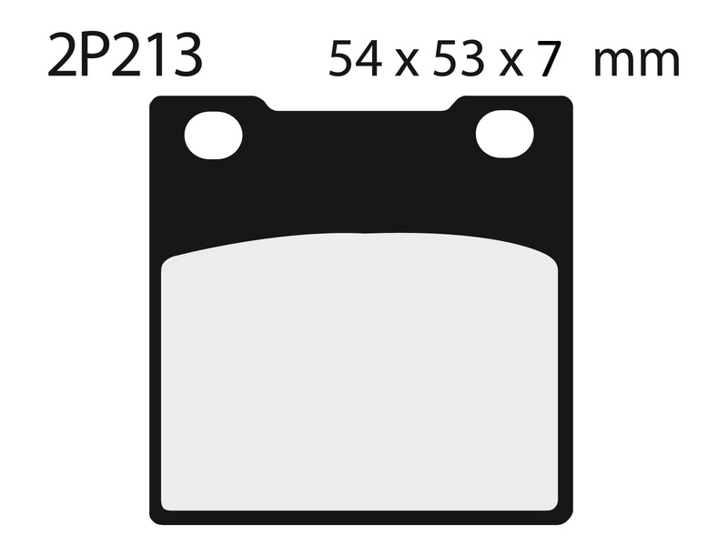 Obrázek produktu Polometalické brzdové destičky NISSIN Street - 2P-213NS 2P-213NS