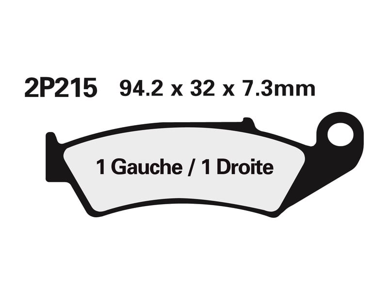 Obrázek produktu Polometalické brzdové destičky NISSIN Off-Road - 2P-215GS 2P-215GS