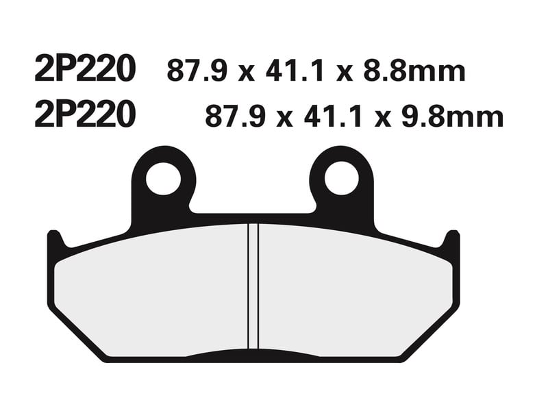 Obrázek produktu Polometalické brzdové destičky NISSIN Off-Road - 2P-220GS 2P-220GS