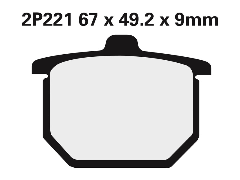 Obrázek produktu Polometalické brzdové destičky NISSIN Street - 2P-221NS 2P-221NS
