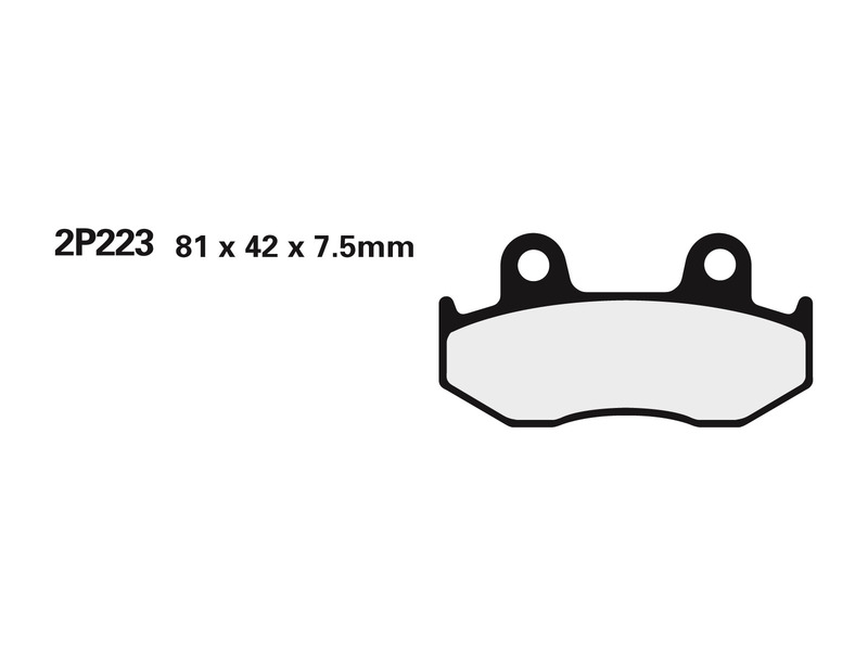 Obrázek produktu Polometalické brzdové destičky NISSIN Off-Road - 2P-223GS 2P-223GS