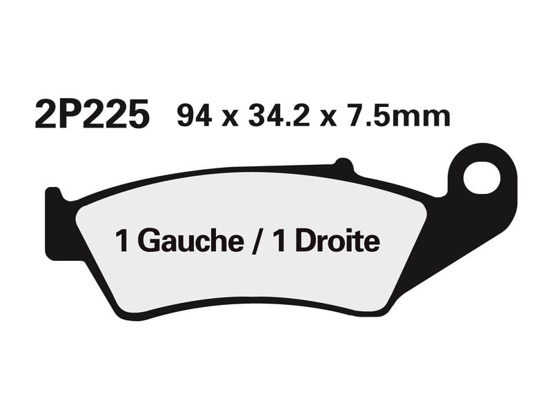 Obrázek produktu Polometalické brzdové destičky NISSIN Off-Road - 2P-225GS 2P-225GS