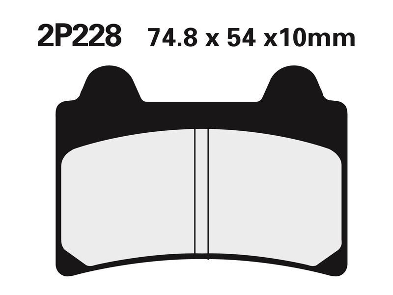 Obrázek produktu Polometalické brzdové destičky NISSIN Street - 2P-228NS 2P-228NS