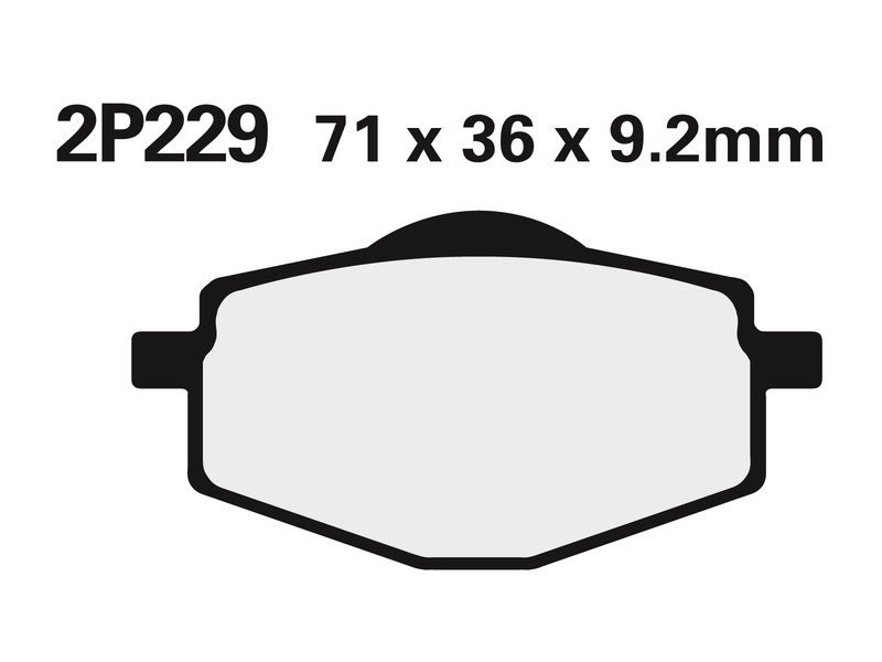 Obrázek produktu Polometalické brzdové destičky NISSIN Street - 2P-229NS 2P-229NS