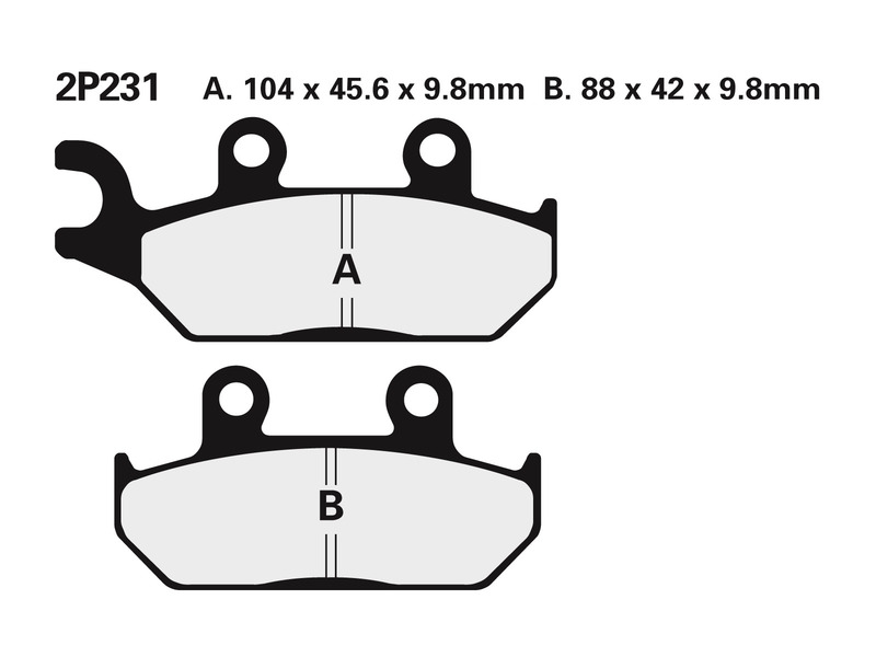 Obrázek produktu Polometalické brzdové destičky NISSIN Off-Road - 2P-231GS 2P-231GS