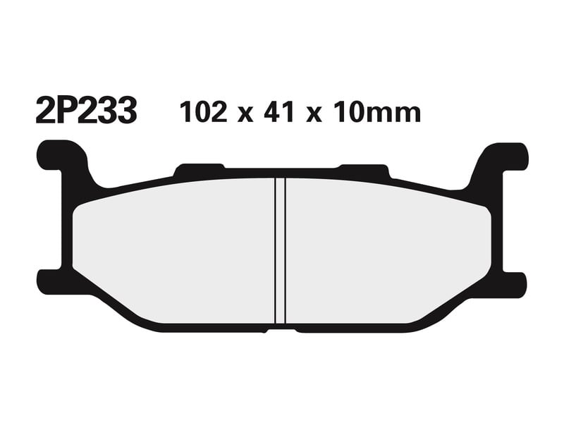 Obrázek produktu Polometalické brzdové destičky NISSIN Street - 2P-233NS 2P-233NS