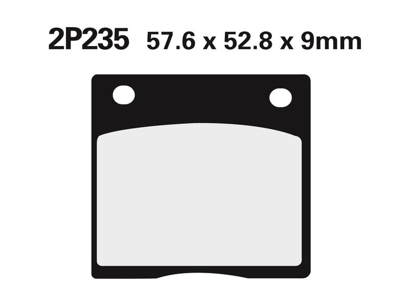 Obrázek produktu Polometalické brzdové destičky NISSIN Street - 2P-235NS 2P-235NS