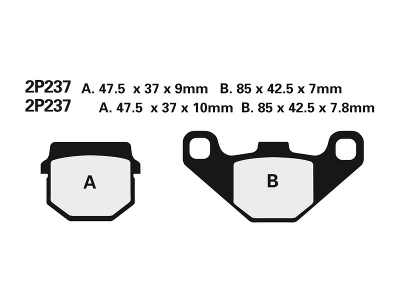 Obrázek produktu Polometalické brzdové destičky NISSIN Off-Road - 2P-237GS 2P-237GS