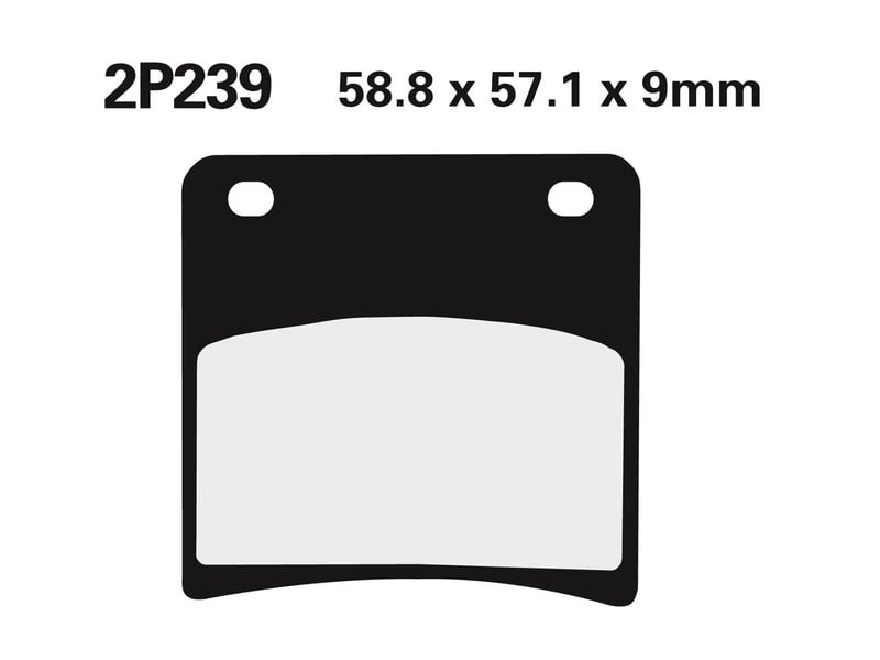 Obrázek produktu Polometalické brzdové destičky NISSIN Street - 2P-239NS 2P-239NS