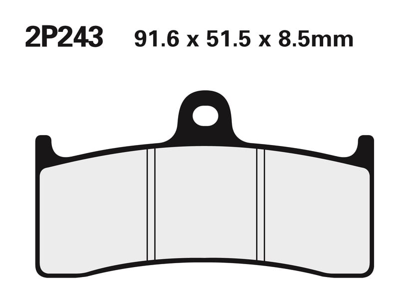 Obrázek produktu Brzdové destičky NISSIN Street /Off-Road Sintered Metal - 2P-243ST 2P-243ST