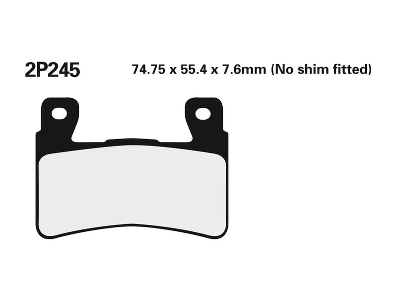 Obrázek produktu Brzdové destičky NISSIN Street /Off-Road Sintered Metal - 2P-245ST 2P-245ST