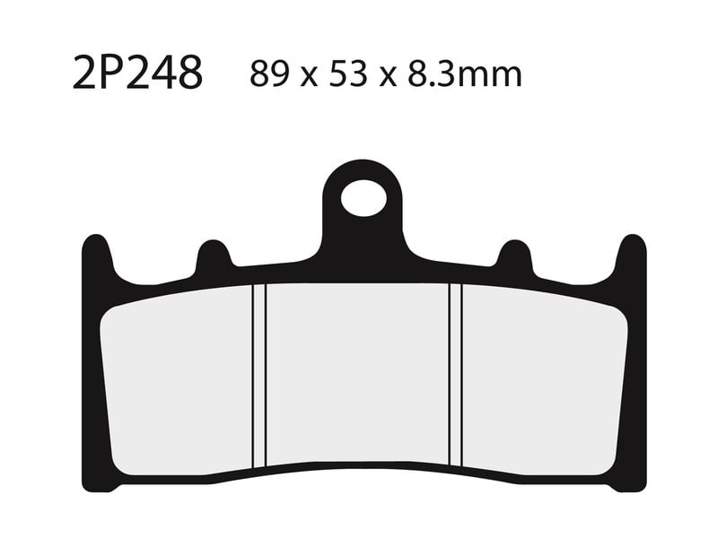 Obrázek produktu Polometalické brzdové destičky NISSIN Street - 2P-248NS 2P-248NS