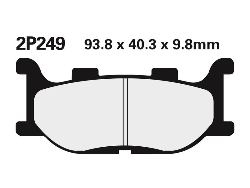 Obrázek produktu Polometalické brzdové destičky NISSIN Street - 2P-249NS 2P-249NS