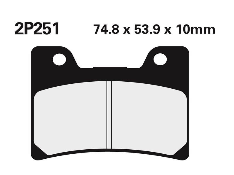 Obrázek produktu Polometalické brzdové destičky NISSIN Street - 2P-251NS 2P-251NS