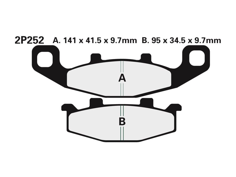 Obrázek produktu Brzdové destičky NISSIN Street /Off-Road Sintered Metal - 2P-252ST 2P-252ST