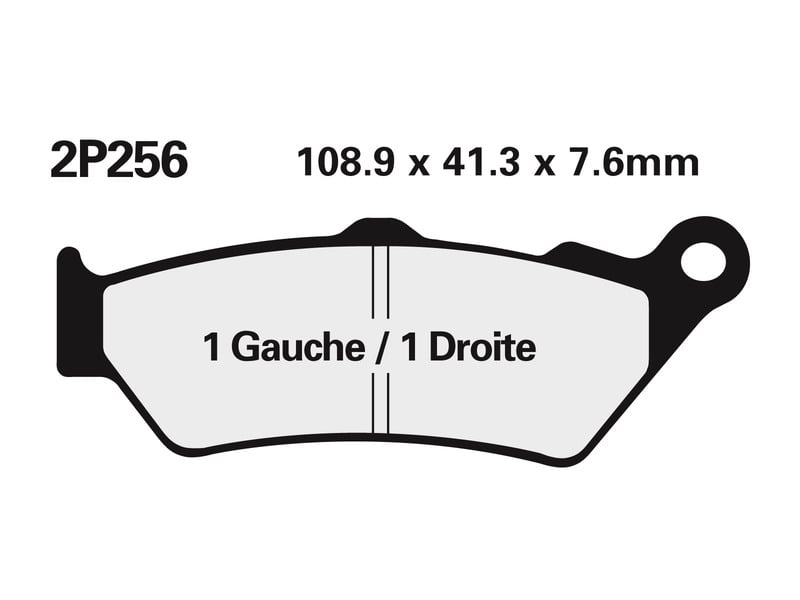 Obrázek produktu Polometalické brzdové destičky NISSIN Street - 2P-256NS 2P-256NS