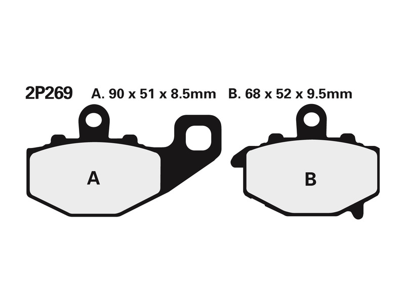 Obrázek produktu Brzdové destičky NISSIN Street /Off-Road Sintered Metal - 2P-269ST 2P-269ST