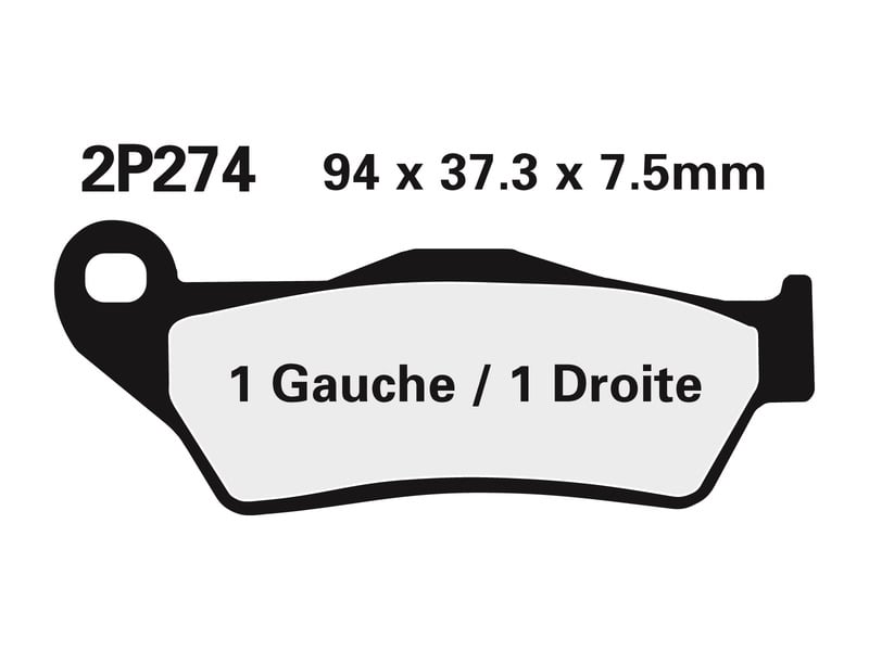 Obrázek produktu Polometalické brzdové destičky NISSIN Off-Road - 2P-274GS 2P-274GS