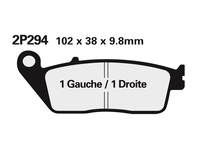 Obrázek produktu Brzdové destičky NISSIN Street /Off-Road Sintered Metal - 2P-281ST 2P-281ST