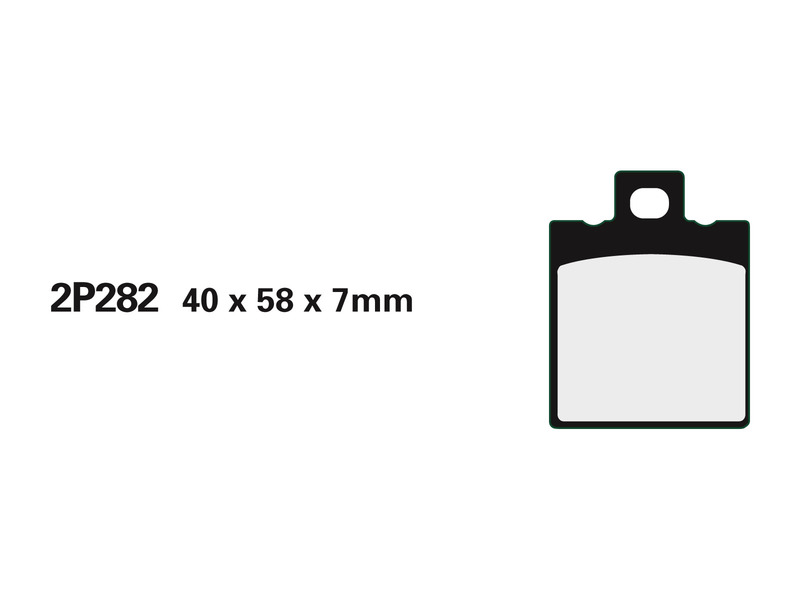 Obrázek produktu Polometalické brzdové destičky NISSIN Street - 2P-282NS 2P-282NS