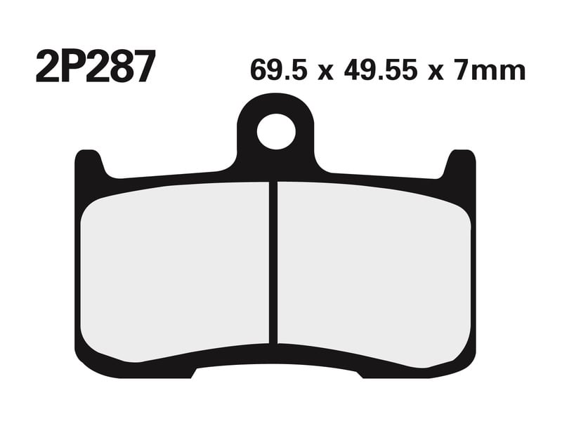 Obrázek produktu Brzdové destičky NISSIN Street /Off-Road Sintered Metal - 2P-287ST 2P-287ST