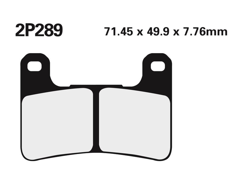 Obrázek produktu Brzdové destičky NISSIN Street /Off-Road Sintered Metal - 2P-289ST 2P-289ST