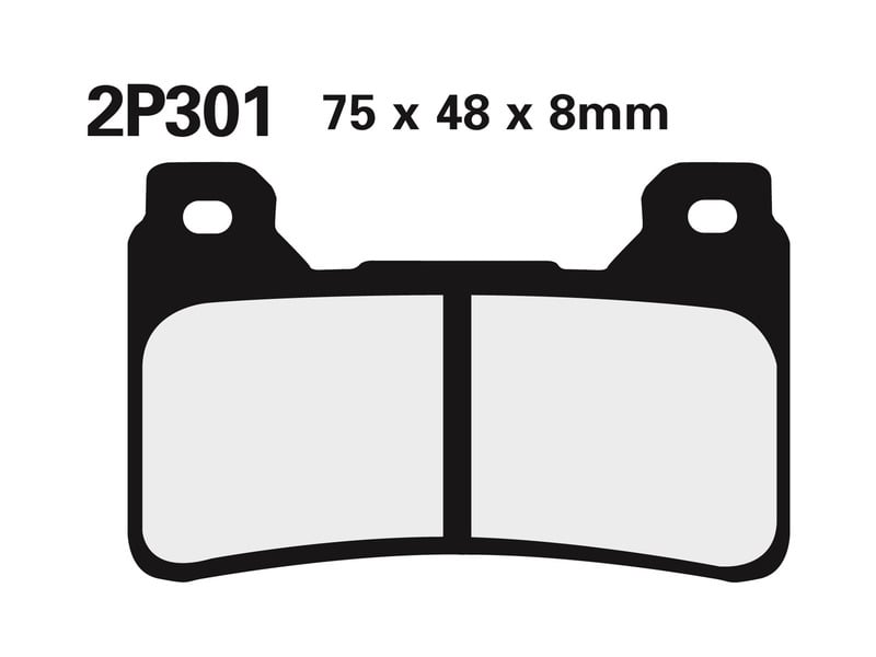 Obrázek produktu Brzdové destičky NISSIN Street /Off-Road Sintered Metal - 2P-301ST 2P-301ST