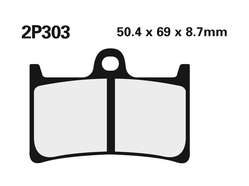 Obrázek produktu Brzdové destičky NISSIN Street /Off-Road Sintered Metal - 2P-303ST 2P-303ST