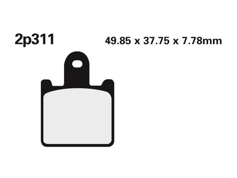 Obrázek produktu Brzdové destičky NISSIN Street /Off-Road Sintered Metal - 2P-311ST 2P-311ST