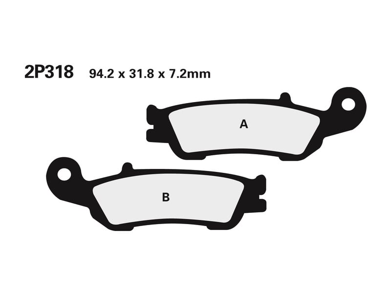 Obrázek produktu Brzdové destičky NISSIN Street /Off-Road Sintered Metal - 2P-318ST 2P-318ST