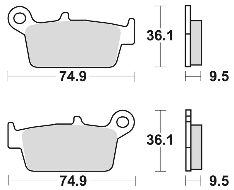 Obrázek produktu Brzdové destičky BRAKING Off-Road Sintered Metal - 701CM46