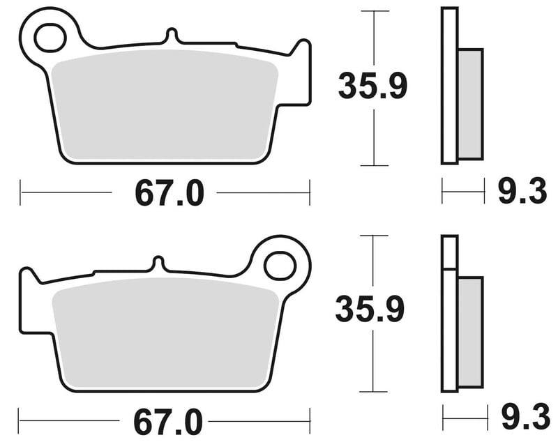 Obrázek produktu Brzdové destičky BRAKING Off-Road/ATV Sintered Metal - 890CM44